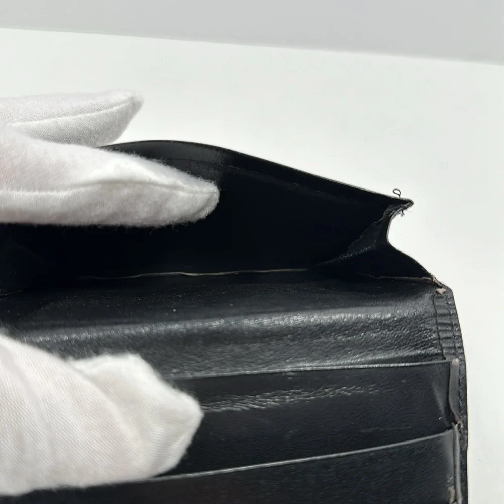 Dunhill Fine Leather Bi-Fold Business Card Case/Wallet - Black